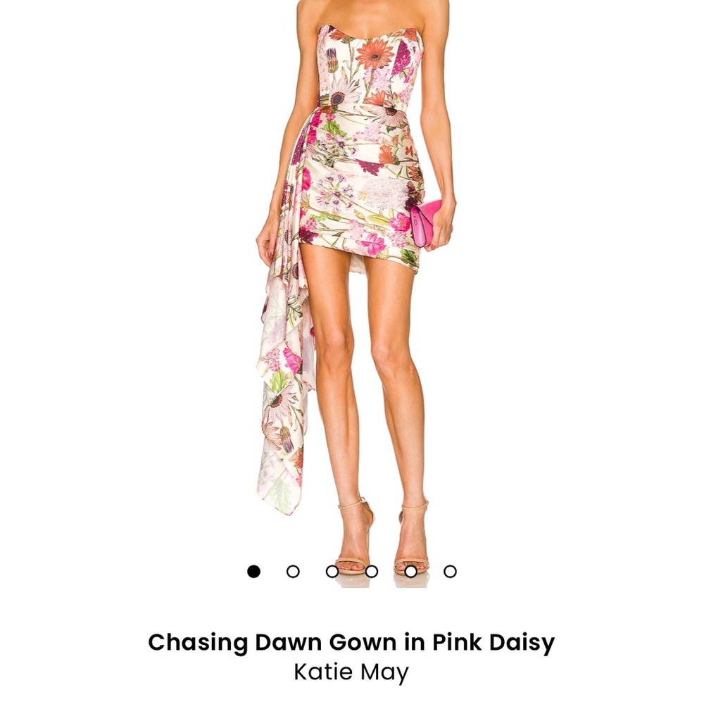 Katie May Chasing Dawn Gown in Pink Daisy